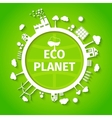 eco planet background poster vector image vector image