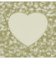 elegant heart mosaic background vector image