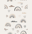 rainbow vintage print boho minimalist printable vector image