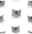 seamless background sketches head vector image