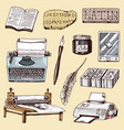 book-printing typography publishing-house history vector image