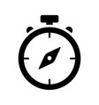 compass solid icon style ep vector image