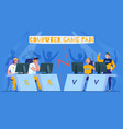 computer game fan composition vector image