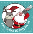 drunk santa claus vector image