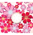 floral greeting card invitation template vector image