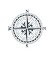 vintage wind rose symbol classic compass icon vector image vector image