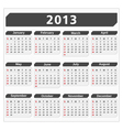 2013 calendar vector image