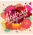 abstract paint splat colorful background vector image