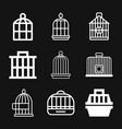 bird cage icon for your design logo vector image vector image