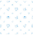 bird icons pattern seamless white background vector image vector image
