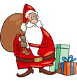 santa claus christmas cartoon vector image
