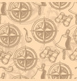 compass rose monochrome pattern seamless vector image vector image