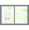flyer design template vector image