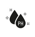 neutral ph balance silhouette icon free acidity vector image