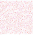 seamless pattern with colorful red hearts vector image