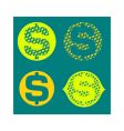 dollar sign vector image vector image