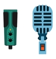 microphone icon isolated vector image