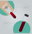 Set blood test tubes or plastic empty test Vector Image