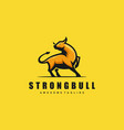 strong bull concept template vector image