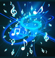 abstract music background vector image