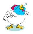 fat rooster vector image