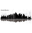 Johor bahru malaysia city skyline silhouette Vector Image