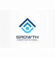 growth creative symbol concept human professional vector image