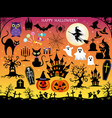 happy halloween vector image vector image