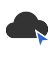 click on cloud icon design vector image vector image