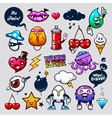 graffiti bizarre characters vector image vector image