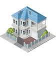 luxury house isometric vector image