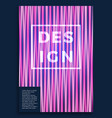neon poster retro design 80s sci-fi pattern vector image vector image