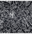 seamless pattern coffee vector image