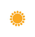sun design icon vector image