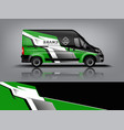 van wrap design sticker and decal vector image