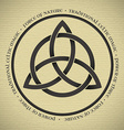 triquetra symbol vector image vector image