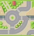 background road intercharge vector image vector image