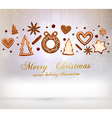 gingerbread christmas design vector image