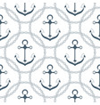 anchor in a frame with a chain seamless nautical vector image