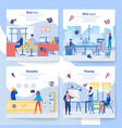 business development planning and time management vector image