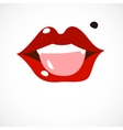 show me your tongue vector image vector image