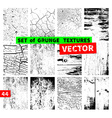 set of grunge textures vector image