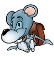 mouse in school vector image