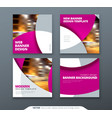 square banner templtes with circles and shapes vector image