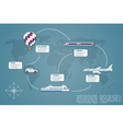 travel infographic vector image