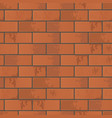 wall of red brick vector image