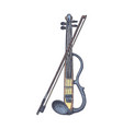 electric violin with bow vector image