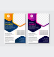 hexagon photo collage annual report vector image vector image