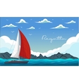 yacht regatta vector image