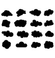 clouds icons set vector image vector image